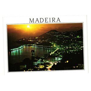 Madeira Portugal Sunset Nighttime Scenic Postcard Funchal Landscape Photography